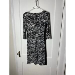 Lauren Ralph Lauren Stretch Leopard Print Sheath Dress Career Office Work Size 6